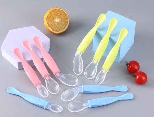 good price Soft Tip Newborn Baby Training Feeding BPA Free Soft Silicone Baby Spoons No reviews yet online