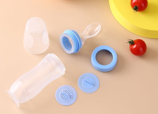 good price Baby Feeding Bottle With Spoon Suction Flexible Silicon Feeder Dropper Labels Squeeze Bottles For Babie online