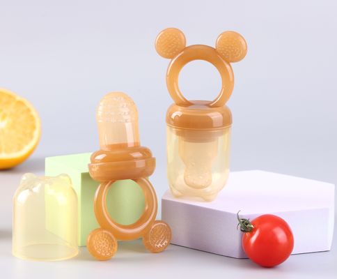 good price Foodgrade Baby Food Fruit Feeder Bite Silicone Pacifier Baby Chewing Teether Toy For Infant Baby Eating Food Training online